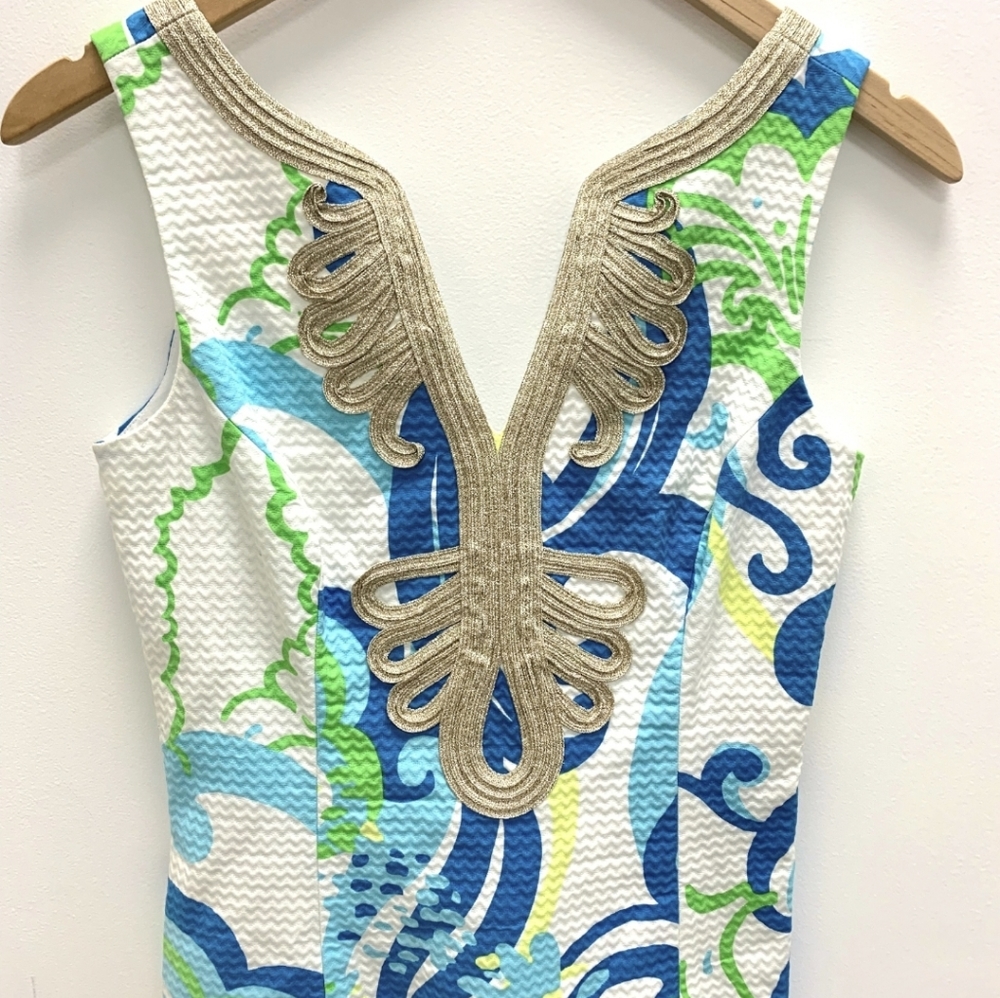 Lilly Pulitzer Janice Shift Dress in Crystal Coast - Picture 4 of 7